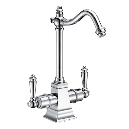 Whitehaus Point Of Use Instant Hot/Cold Water Drinking Faucet W/ Traditional Swi WHFH-HC2011-C